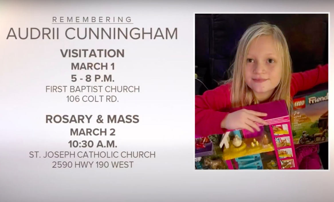 Details zu Audrii Cunninghams Gedenkfeier am 22. Februar 2024 | Quelle: YouTube/KHOU 11