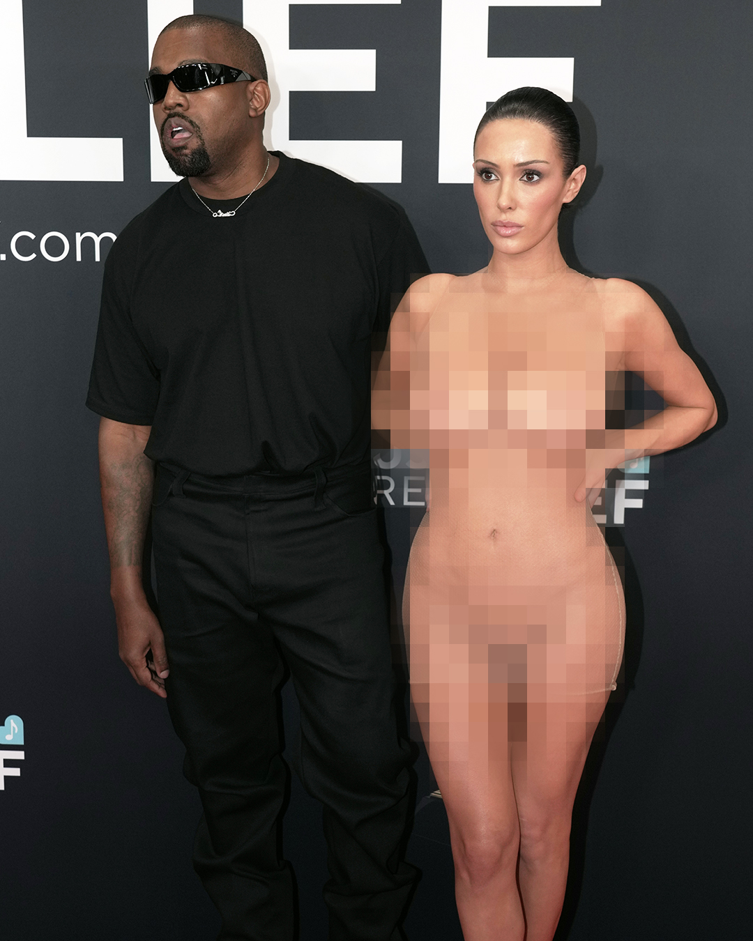 Kanye West und Bianca Censori besuchen die 67. GRAMMY Awards in der Crypto.com Arena in Los Angeles, Kalifornien, am 2. Februar 2025 | Quelle: Getty Images