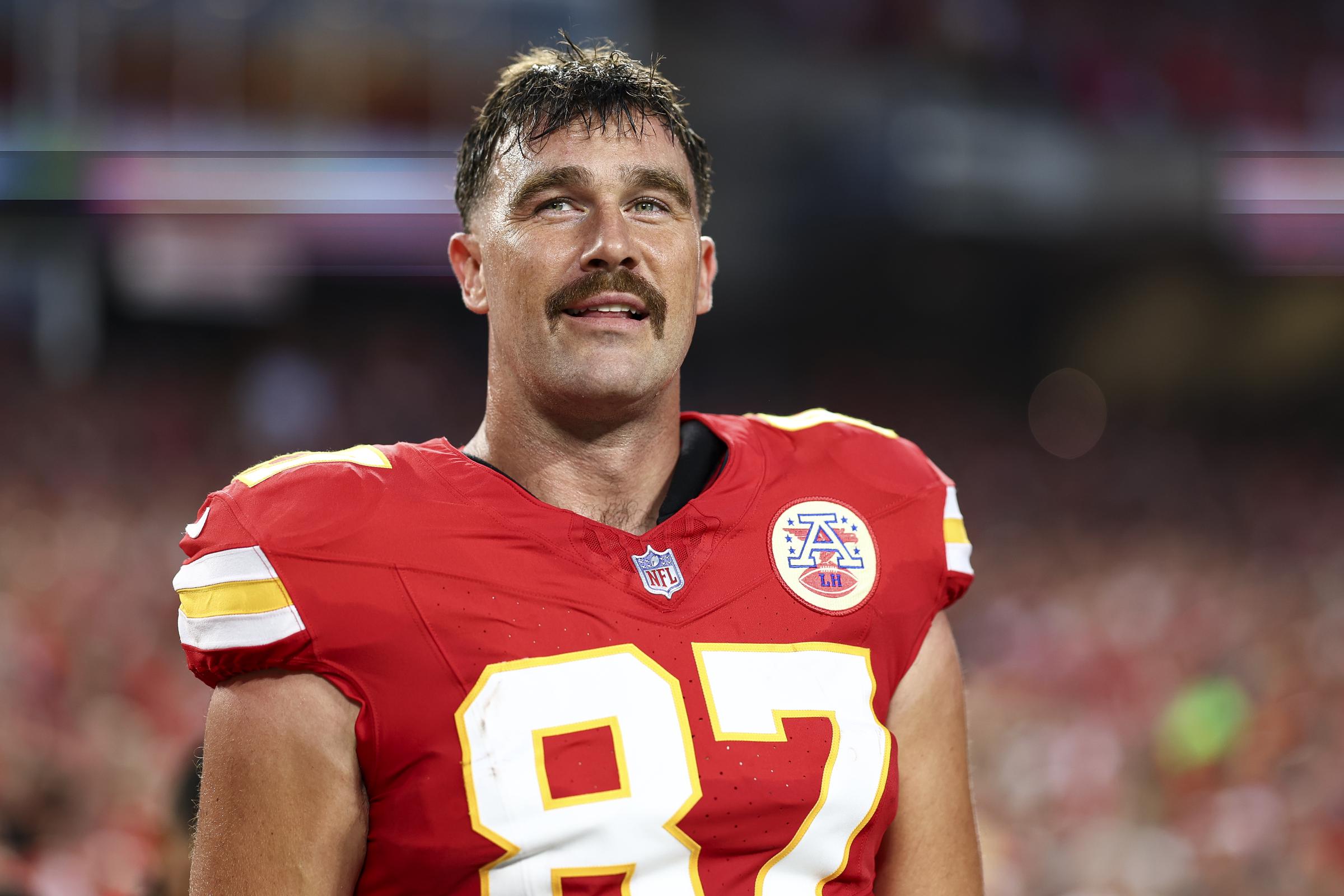 Travis Kelce während eines NFL-Footballspiels gegen die Baltimore Ravens in Kansas City, Missouri am 5. September 2024 | Quelle: Getty Images