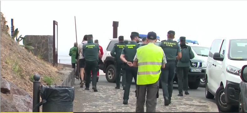 The Guardia Civil during operations to find Jay Slater | Quelle: Facebook/skynews