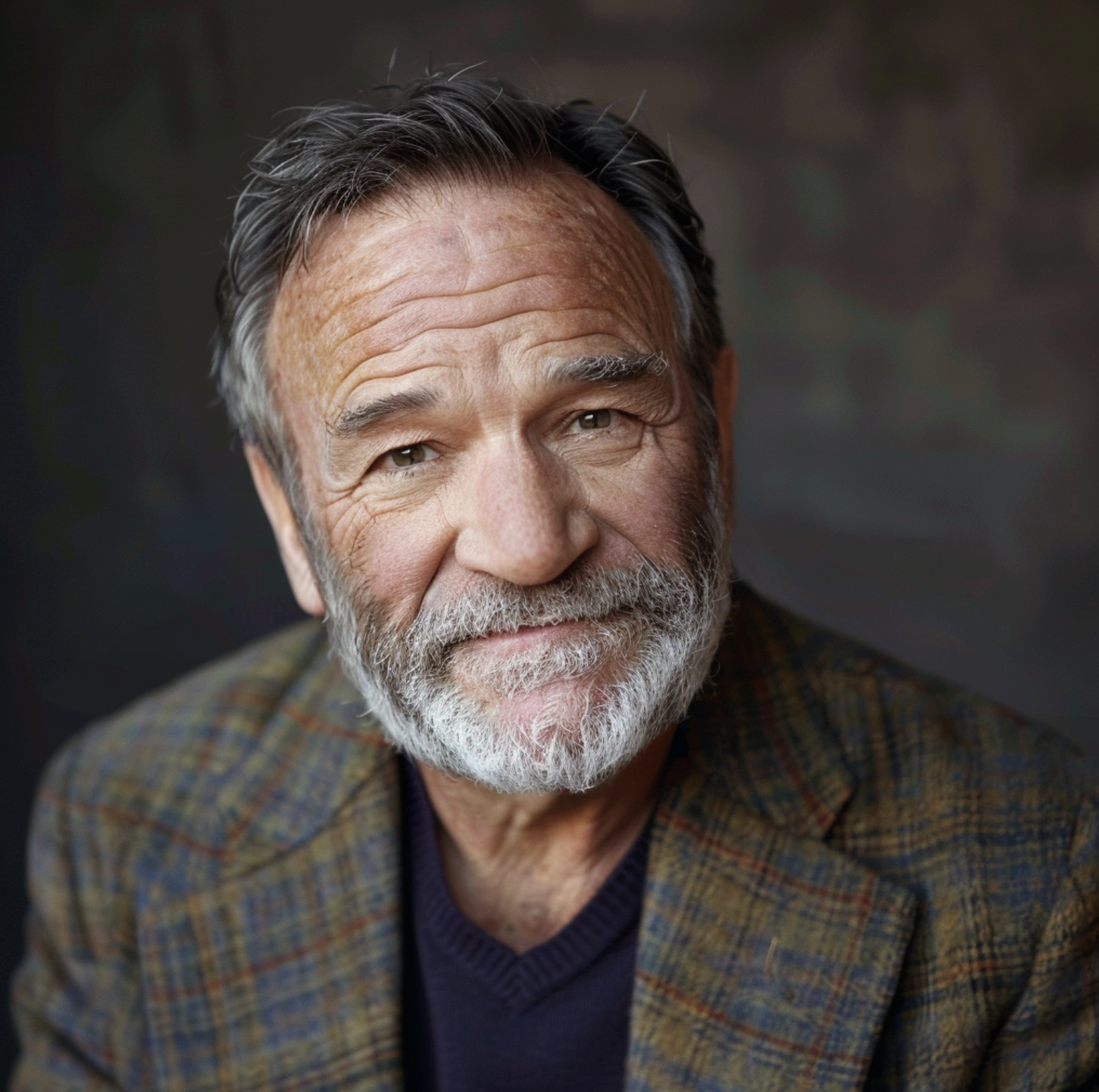 KI-Bild von Robin Williams im hohen Alter | Quelle: Midjourney