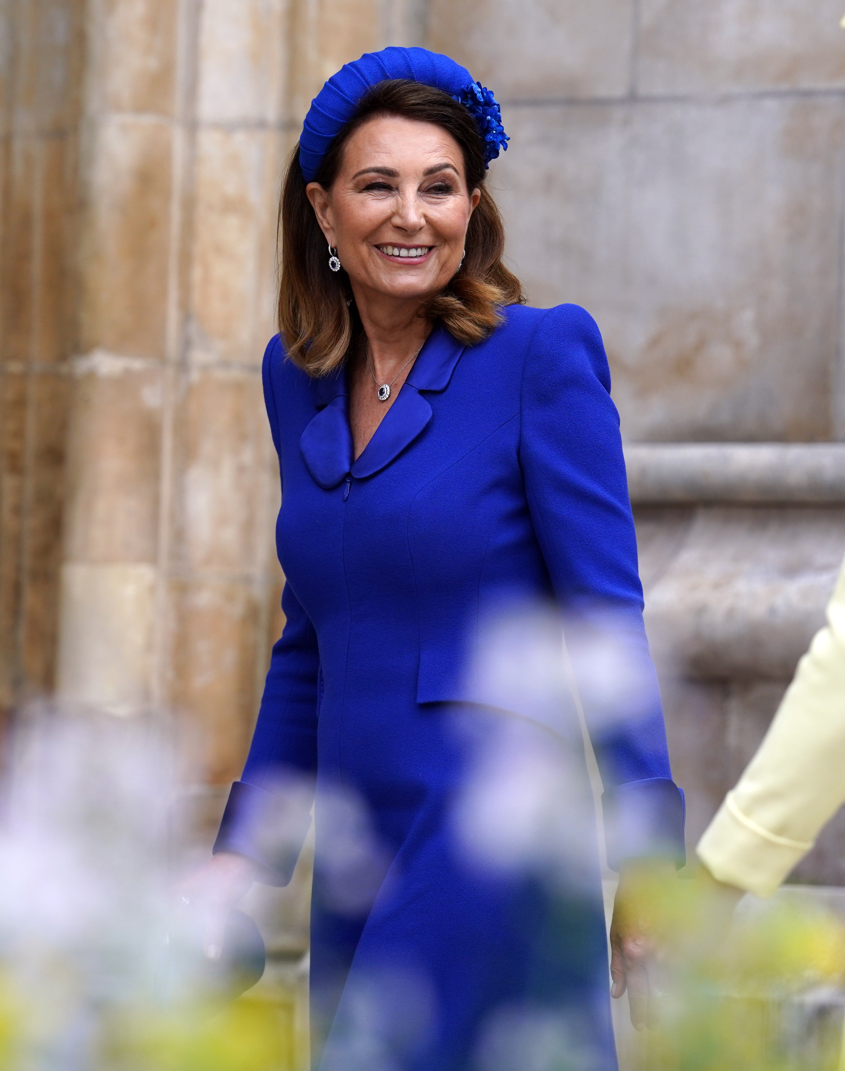 Carole Middleton kommt zur Krönung von König Charles III. und Königin Camilla in London, England, am 6. Mai 2023. | Quelle: Getty Images