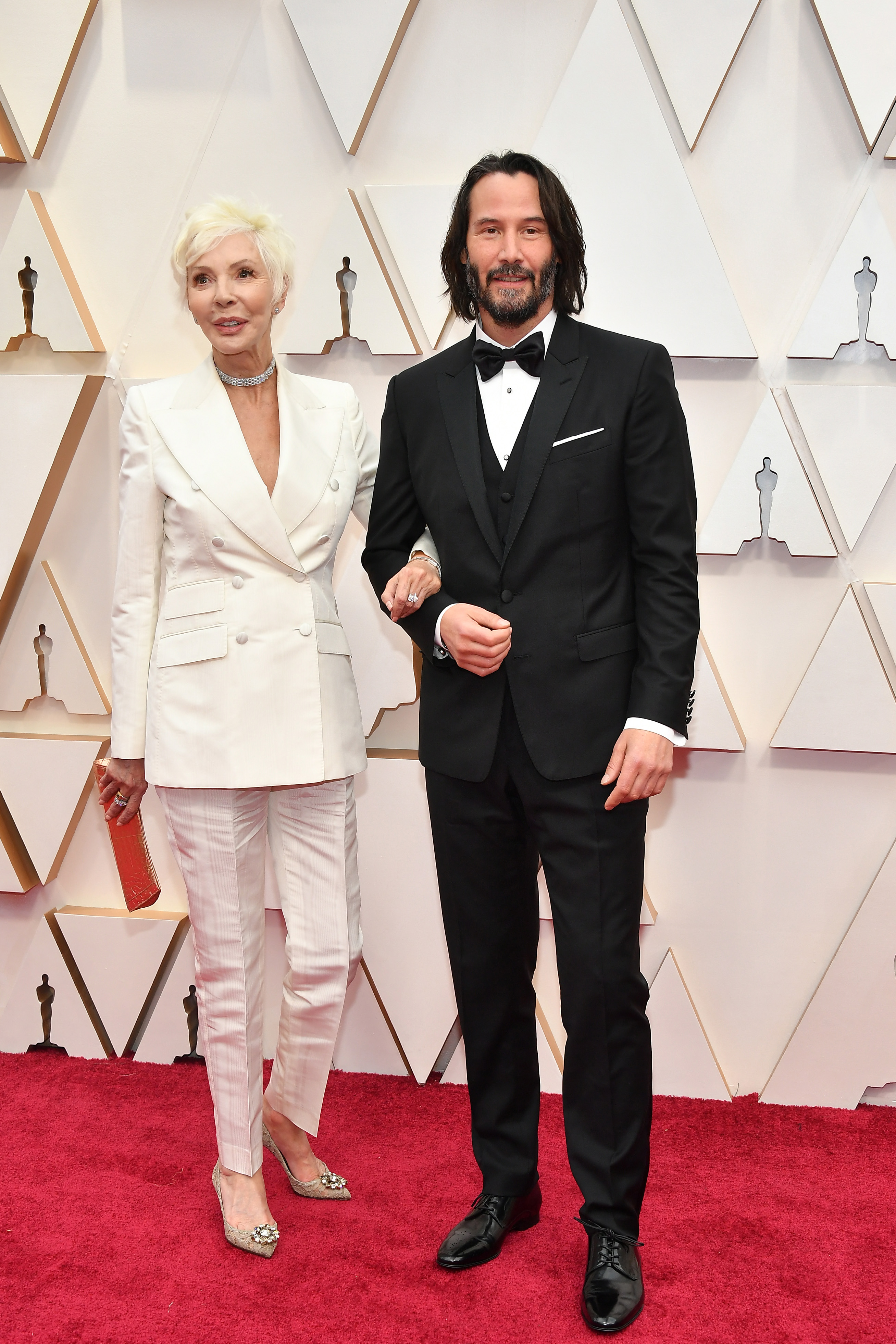 Patricia Taylor und Keanu Reeves am 09. Februar 2020 in Hollywood, Kalifornien | Quelle: Getty Images