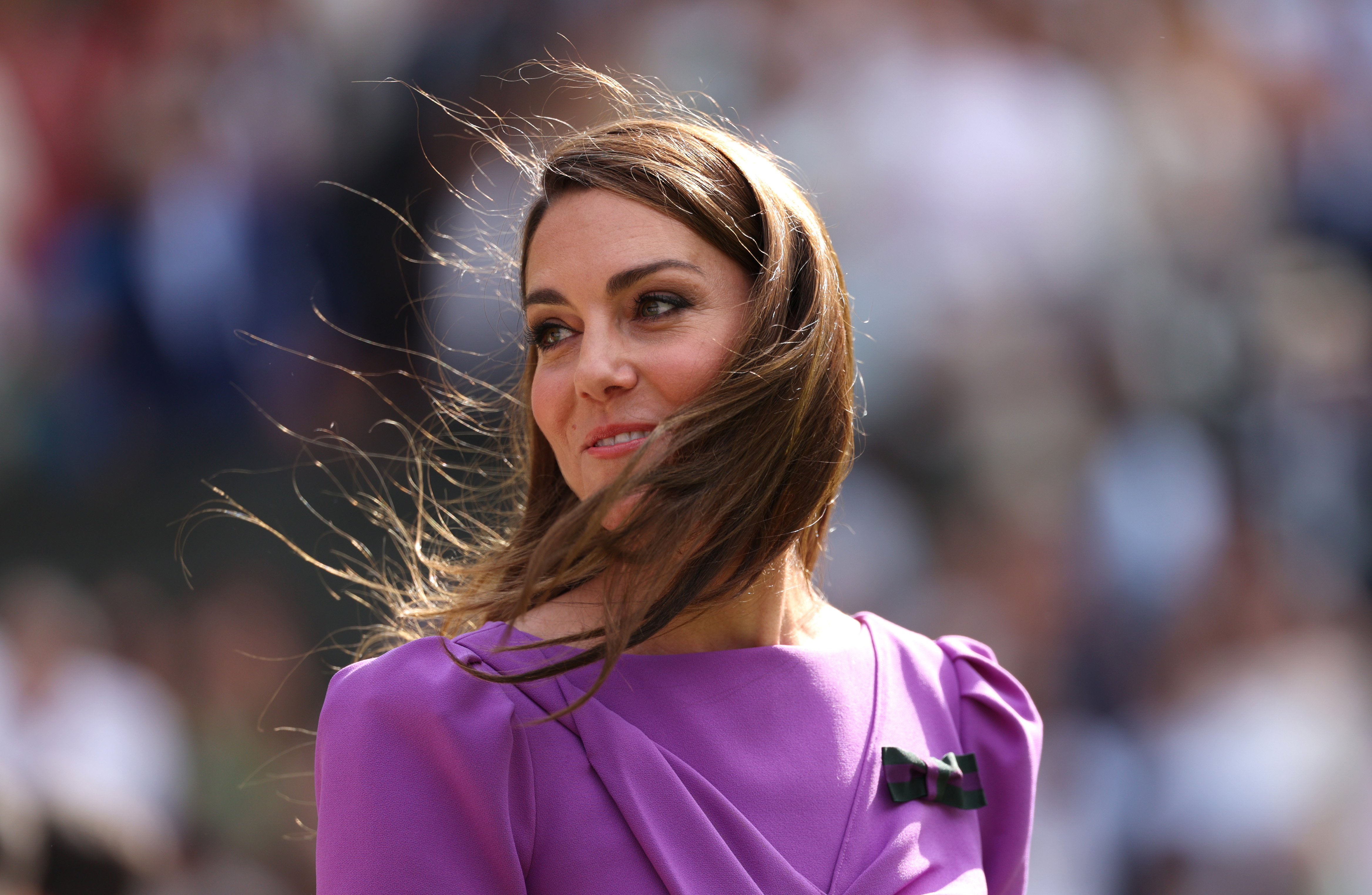 Catherine, Prinzessin von Wales an Tag vierzehn der Championships Wimbledon 2024 im All England Lawn Tennis and Croquet Club in London, England, am 14. Juli 2024 | Quelle: Getty Images