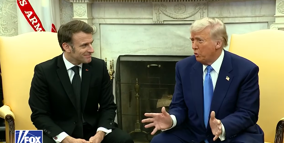 Donald Trump erzählt, dass er und seine Frau mit Emmanuel Macron und dessen Frau zu Abend gegessen haben, gepostet am 24. Februar 2025. | Quelle: Instagram/foxnews