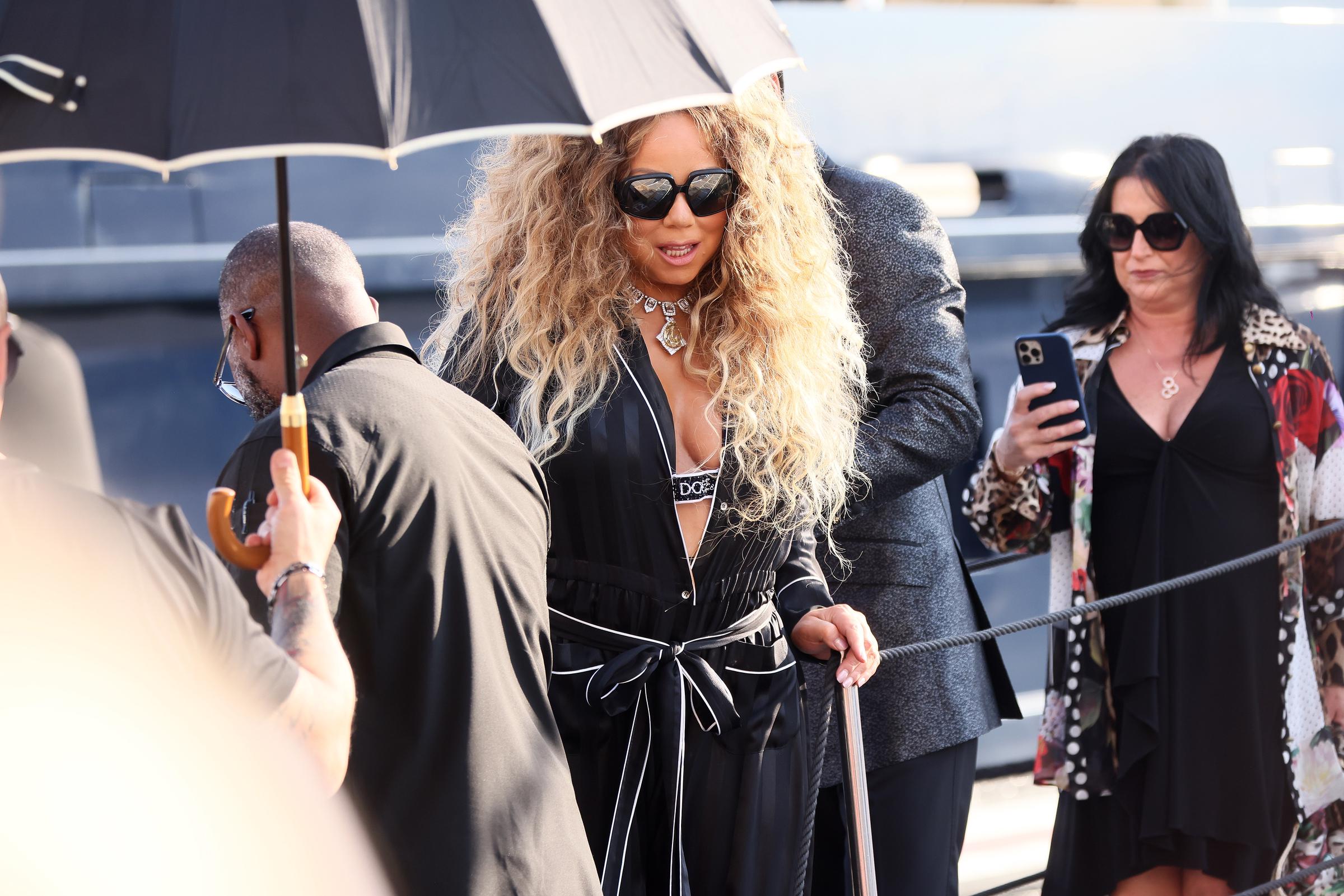 Mariah Carey wird am 09. Juli 2022 in Ortigia in Siracusa, Italien, gesehen. | Quelle: Getty Images