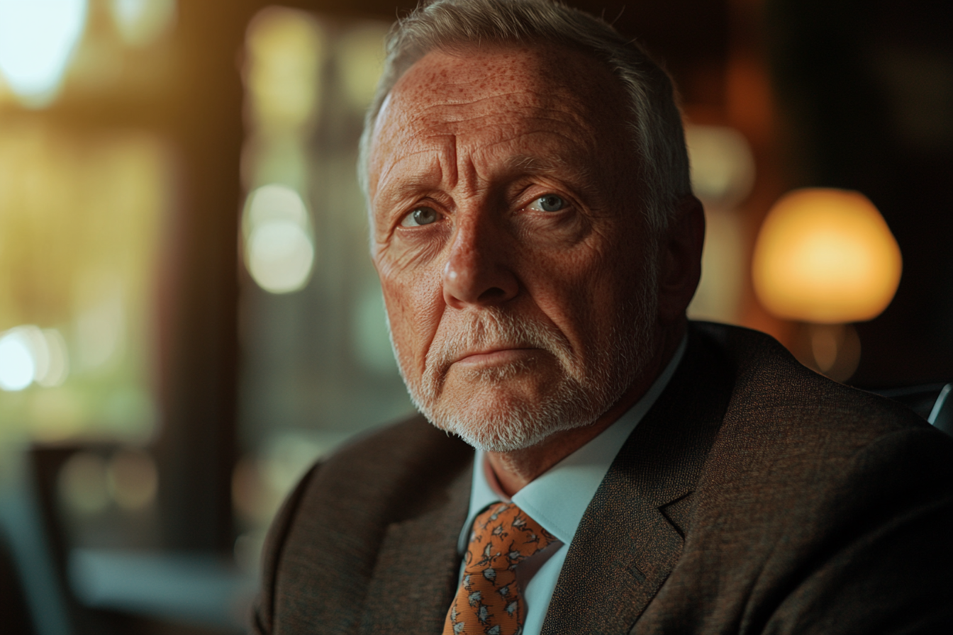 Ein Mann sitzt in seinem Büro | Quelle: Midjourney
