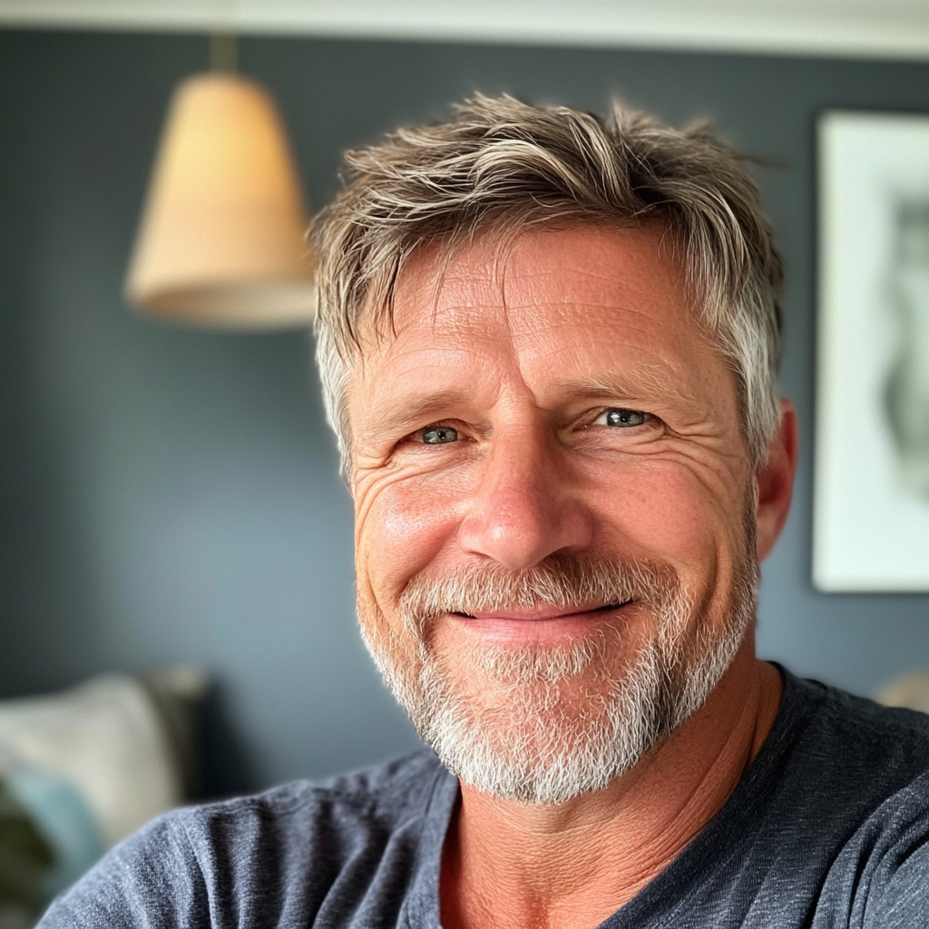Ein lächelnder Mann | Quelle: Midjourney
