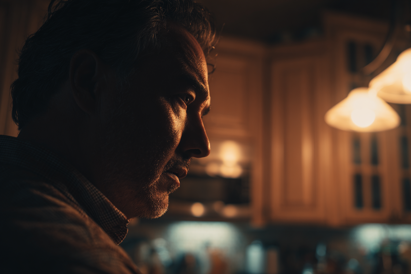 Mężczyzna stojący w kuchni | Źródło: Midjourney