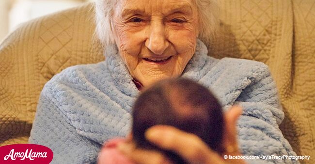 Die Ärzte sagen, dass die 92-Jährige 3 Wochen zu leben hat. Nach einer Geburt in der Familie bemerkten die Verwandten, dass sie anders war