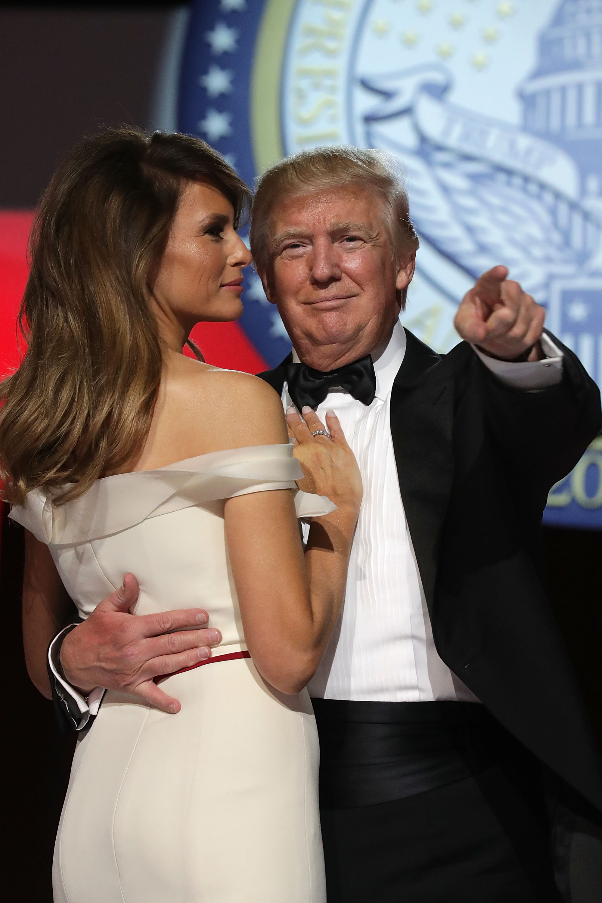Melania und Donald Trump während des Inaugural Freedom Ball im Washington Convention Center am 20. Januar 2017 in Washington, D.C. | Quelle: Getty Images