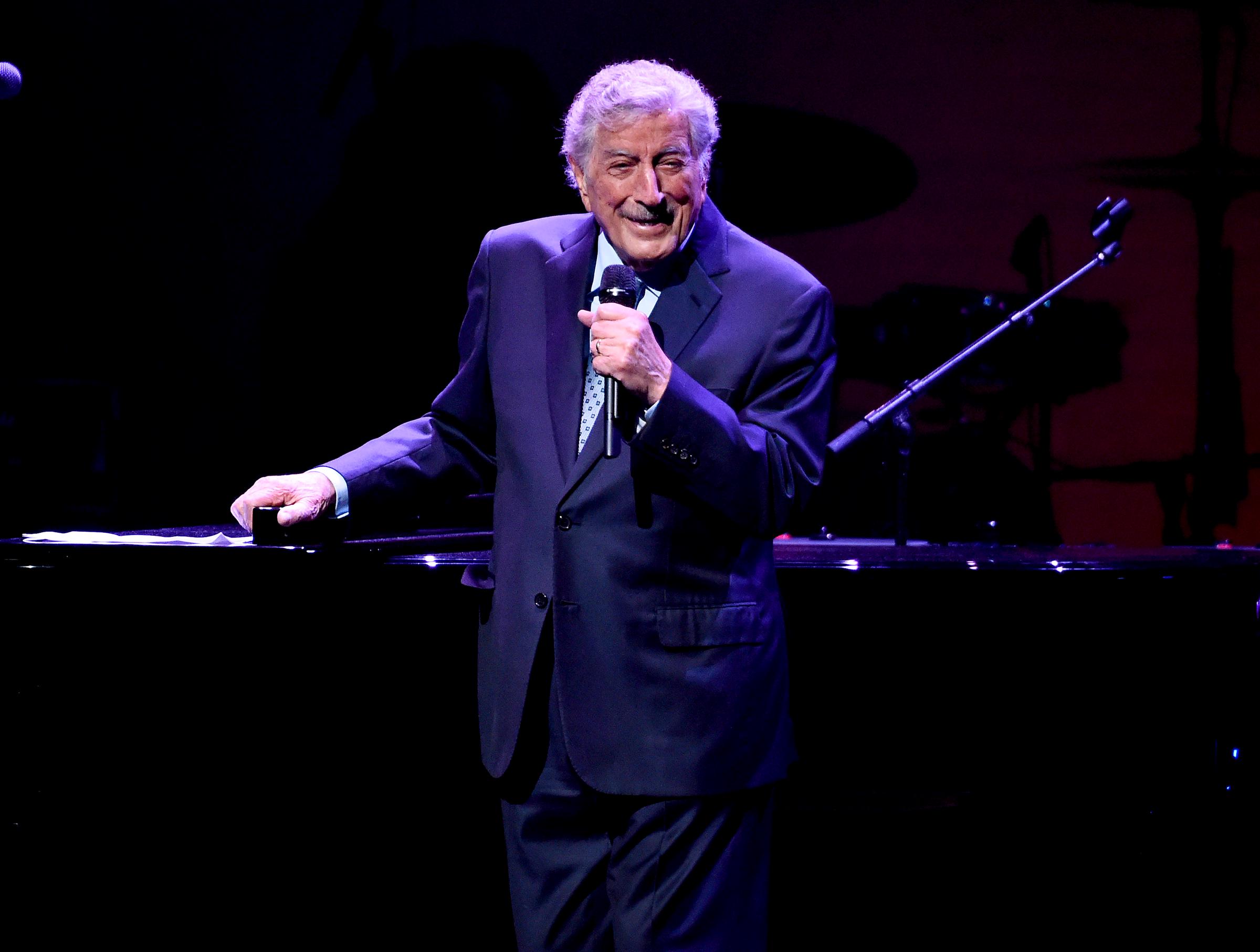 Tony Bennett bei einem Auftritt während der 17. Annual A Great Night In Harlem am 4. April 2019 in New York City. | Quelle: Getty Images