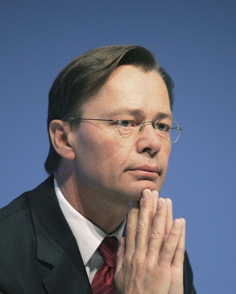 Thomas Middelhoff, KarstadtQuelle General Shareholders Meeting, 2005 | Quelle: Getty Images