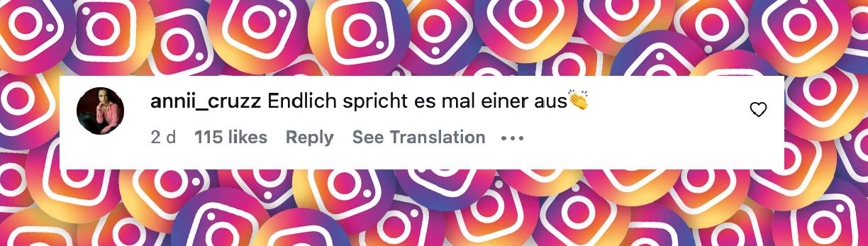 Fan-Kommentare | Quelle: instagram.com/reel/DWN2FL1DA50/