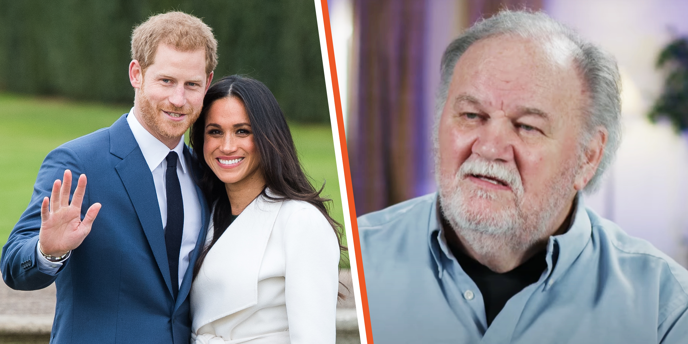 Prinz Harry und Meghan Markle | Thomas Markle | Quelle: Getty Images | YouTube/60MinutesAU