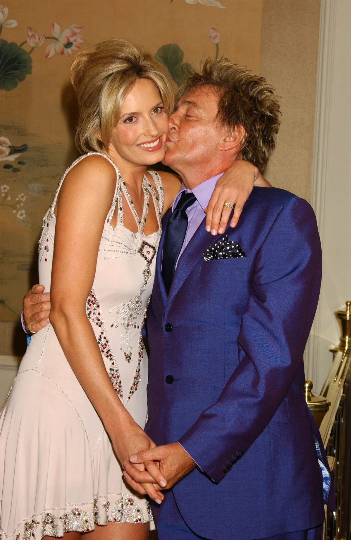 Penny Lancaster und Rod Stewart in London im Jahr 2005 | Quelle: Getty Images