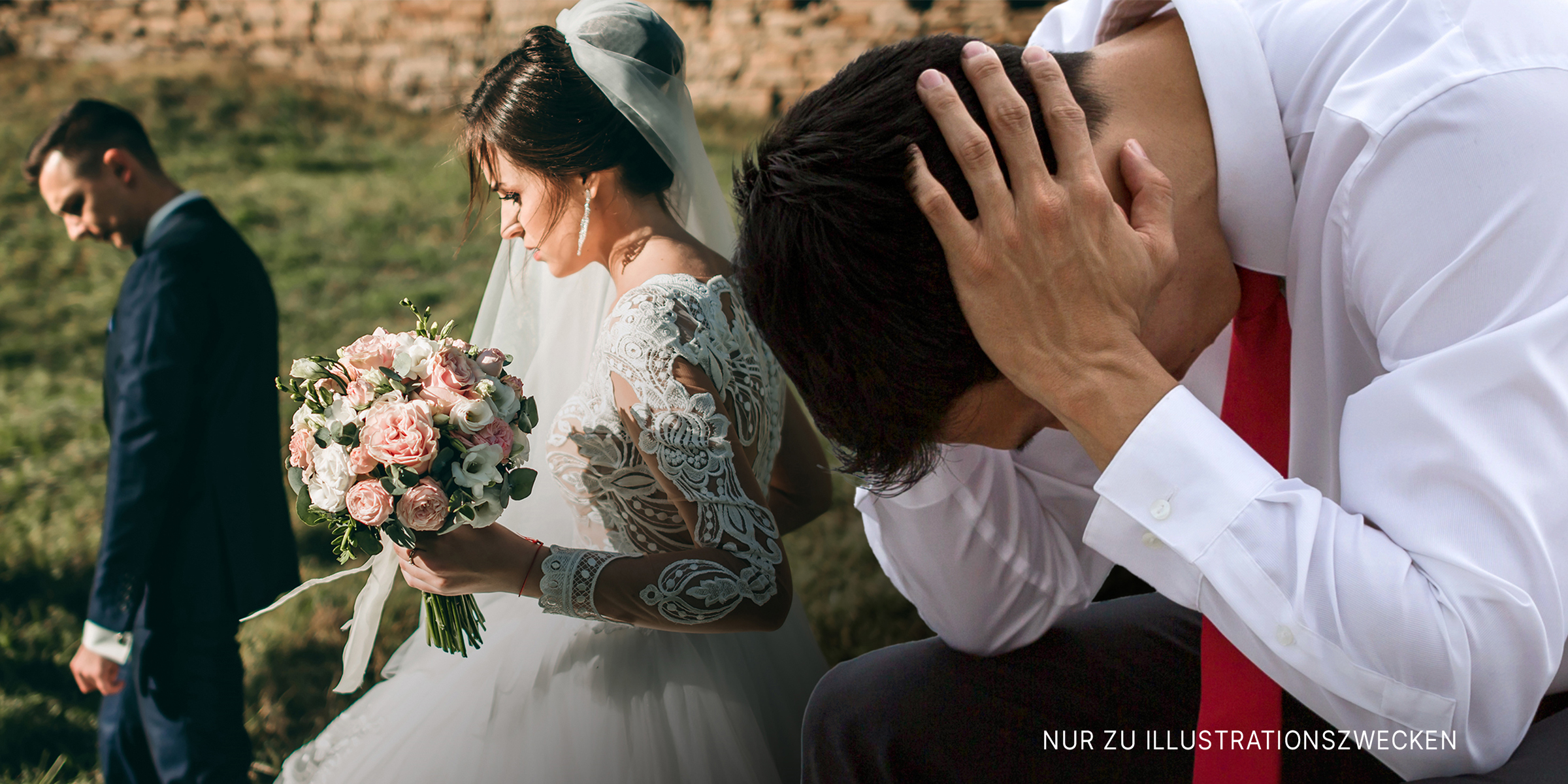 Die Braut, der Bräutigam und der Bruder | Quelle: Shutterstock