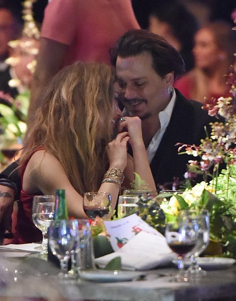 Amber Heard und Johnny Depp, "The Art of Elysium", Culver City, 2016 | Quelle: Getty Images