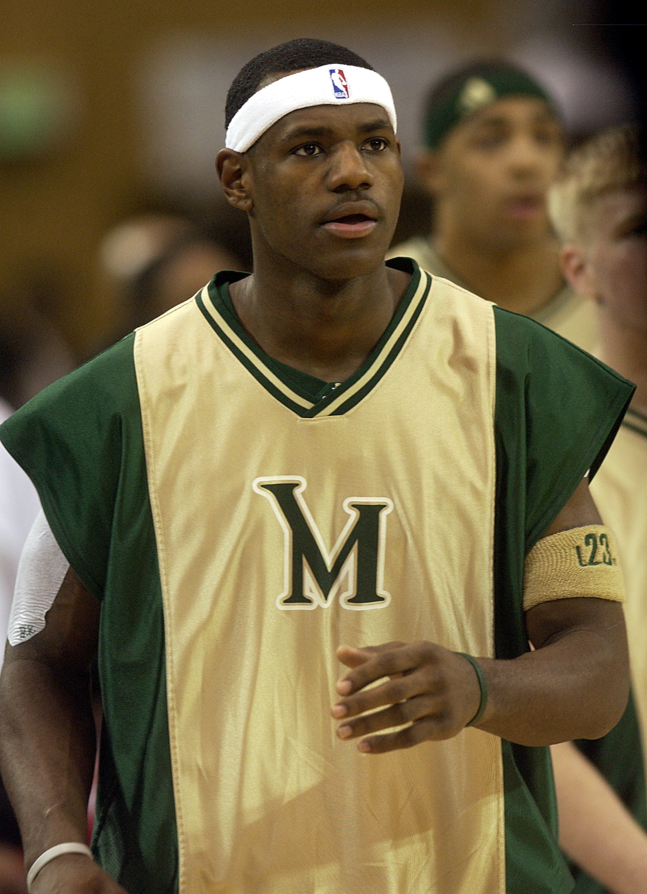 Lebron James von der St Marys-St Vincent High School im Jahr 2003 | Quelle: Getty Images