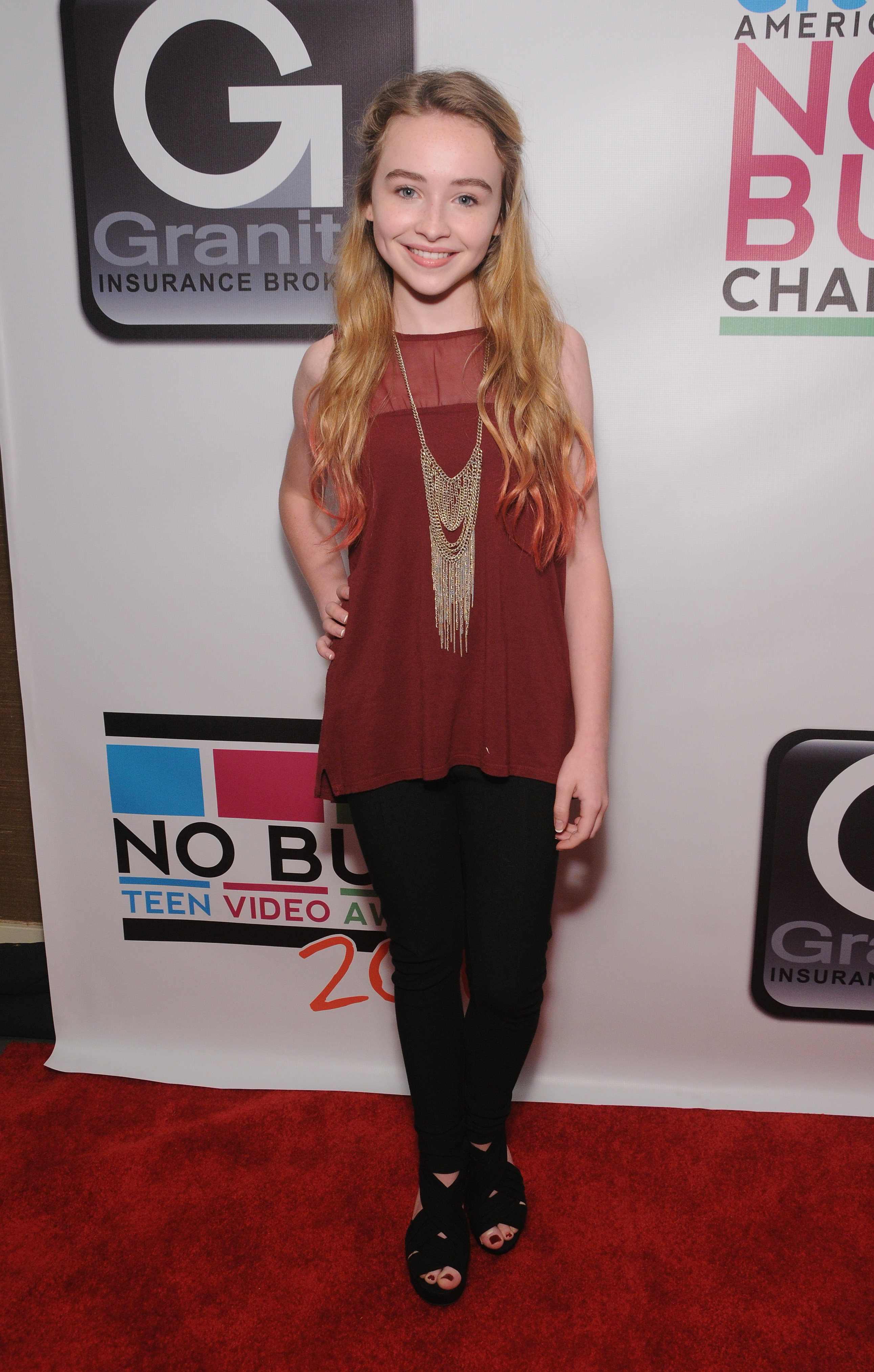 Sabrina Carpenter bei den No Bull Teen Video Awards in Los Angeles, Kalifornien am 10. August 2013. | Quelle: Getty Images