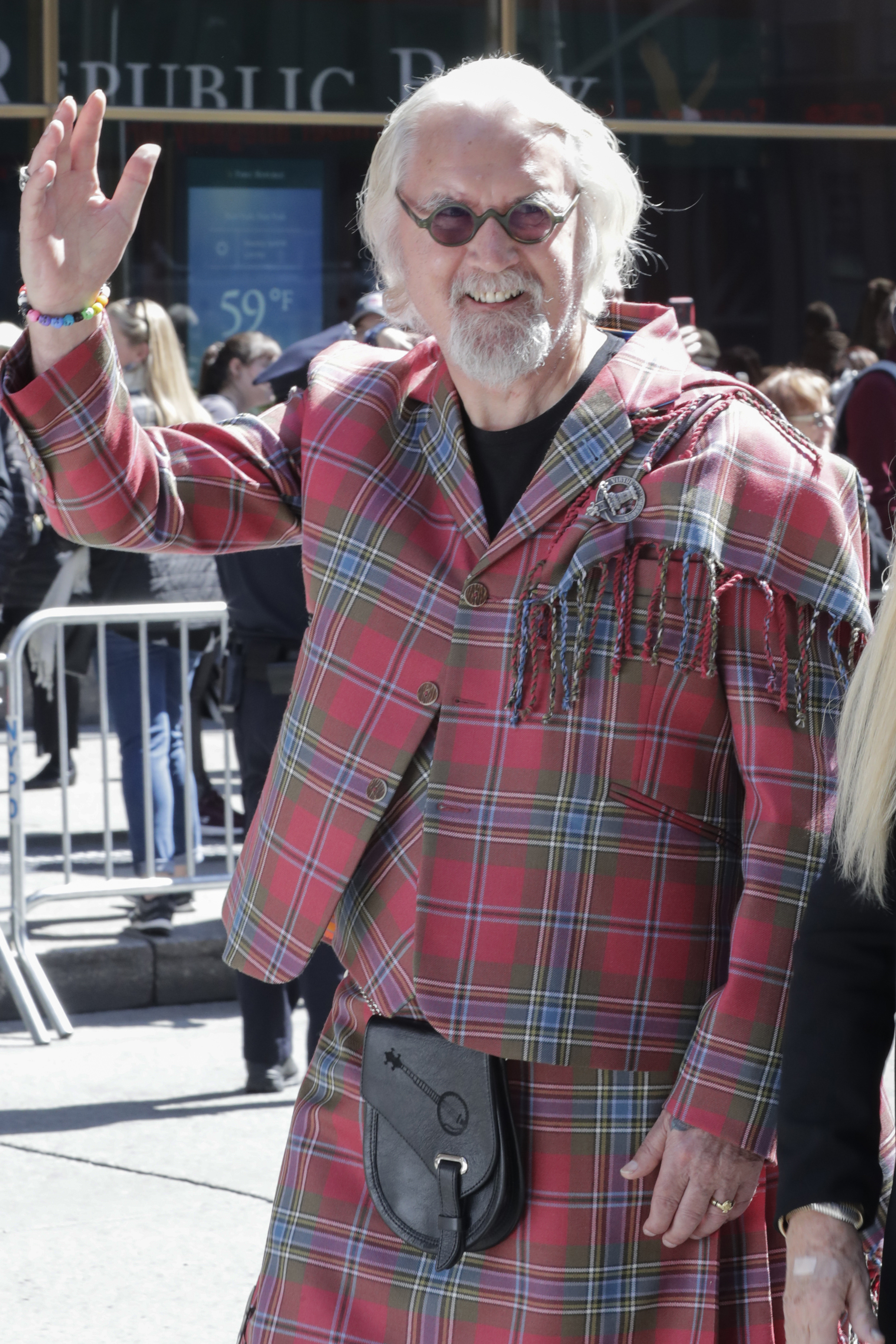 Billy Connolly während der New York City Tartan Day Parades am 6. April 2019 in New York. | Quelle: Getty Images