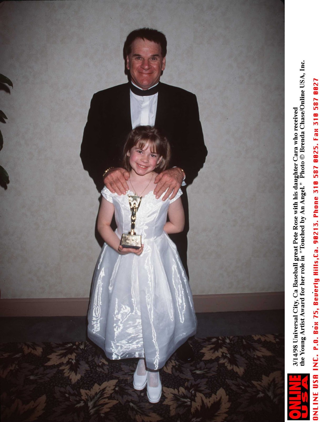 Pete und Cara Rose, fotografiert am 14. März 1998. | Quelle: Getty Images