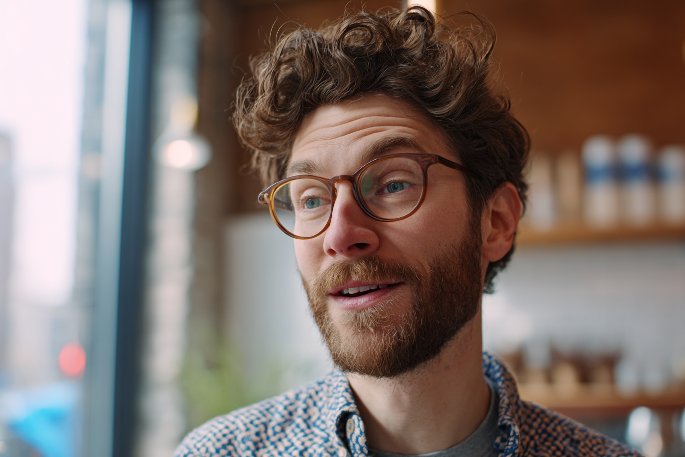 Ein Mann in einem Coffee Shop | Quelle: Midjourney