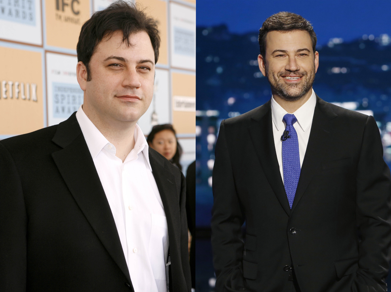 Jimmy Kimmel vor und nach der Gewichtsabnahme | Quelle: Getty Images