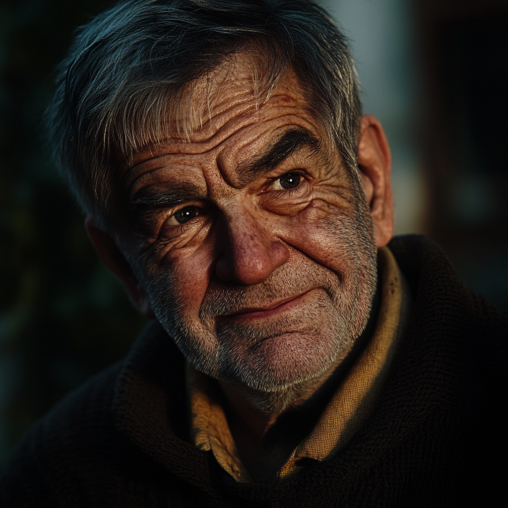 Ein älterer Mann lächelt | Quelle: Midjourney