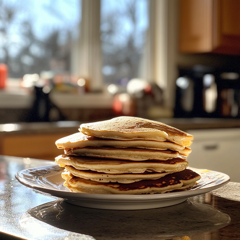 Pfannkuchen auf einem Tresen | Quelle: Midjourney