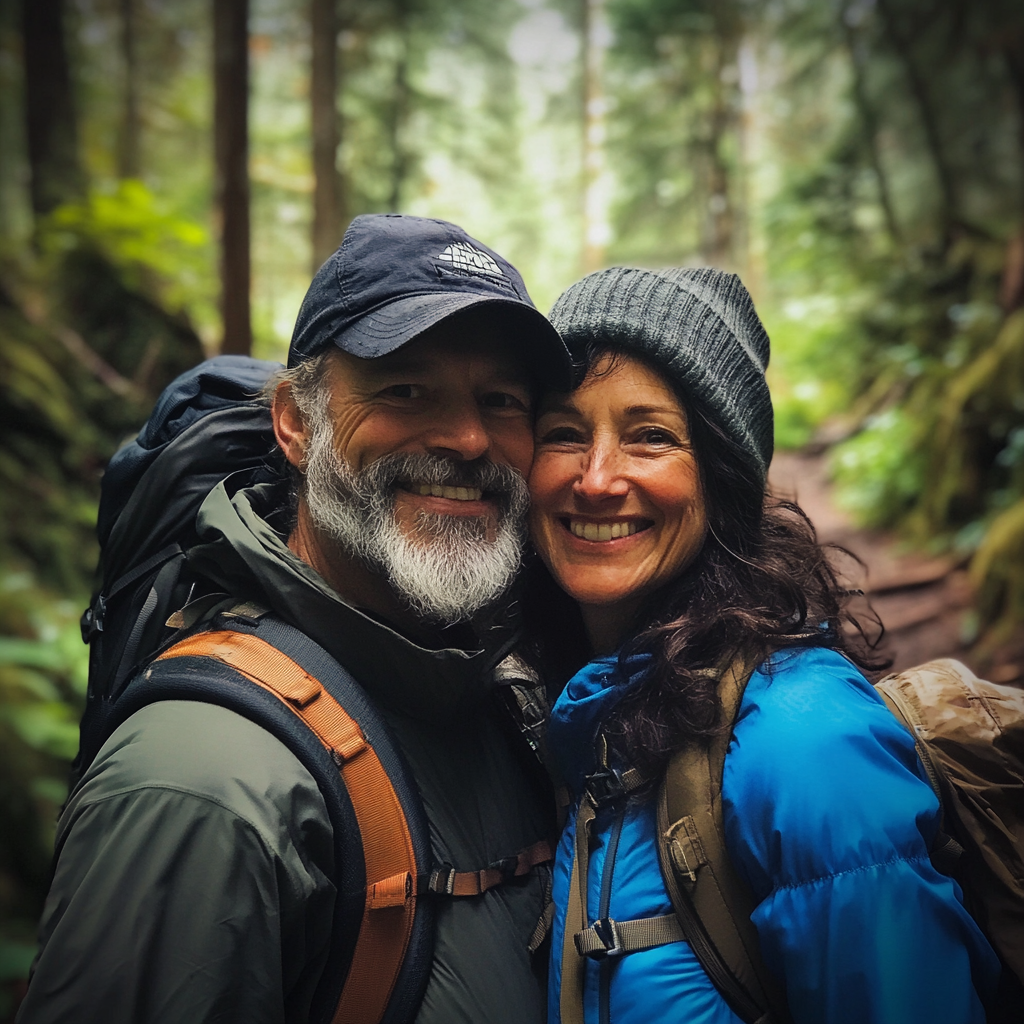 Ein Paar beim Wandern | Quelle: Midjourney