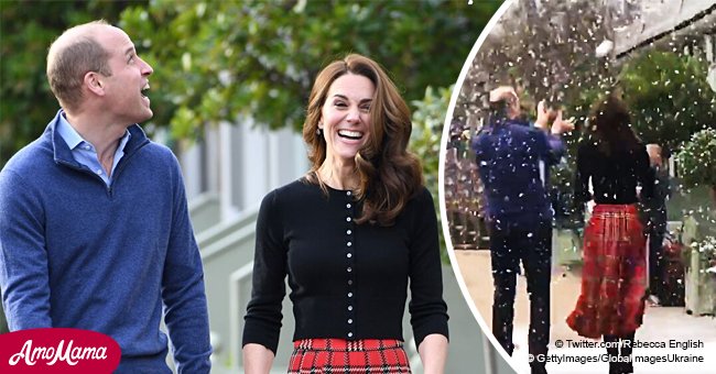 Kate Middleton nahm an einer unerwarteten Schneeballschlacht teil, und ihr lachendes Gesicht dabei war so süß