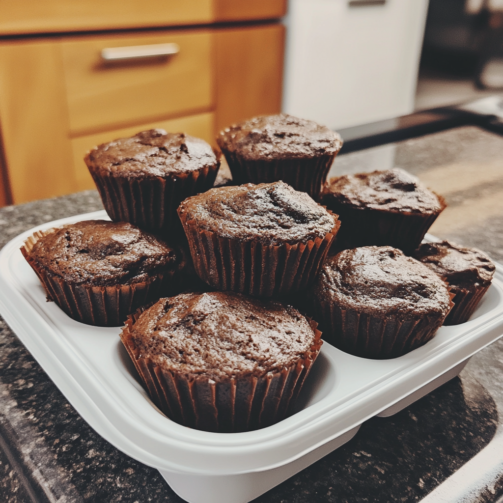 Eine Ladung Schokoladenmuffins | Quelle: Midjourney