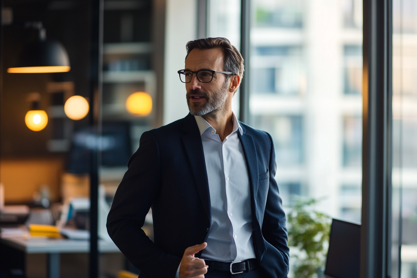 Ein Geschäftsmann in einem Büro | Quelle: Midjourney