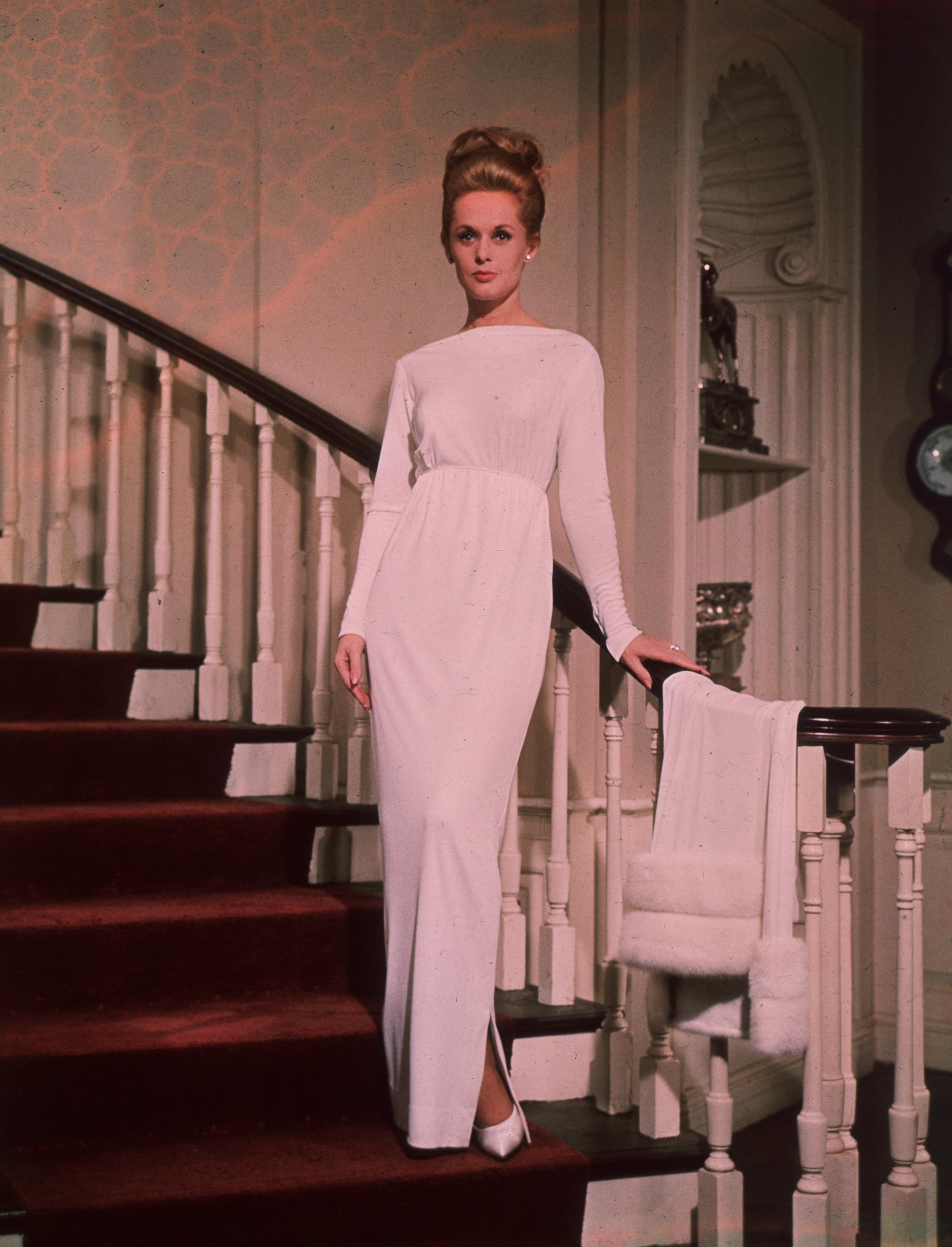 Tippi Hedren spielt 1964 in dem Hitchcock-Film "Marnie" mit. | Quelle: Getty Images