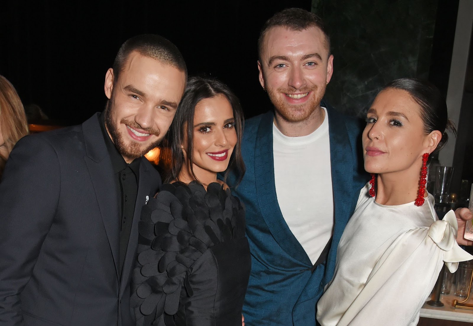 Liam Payne, Cheryl, Sam Smith und Jessie Ware bei der Afterparty der Universal Music BRIT Awards am 21. Februar 2018 in London, England. | Quelle: Getty Images