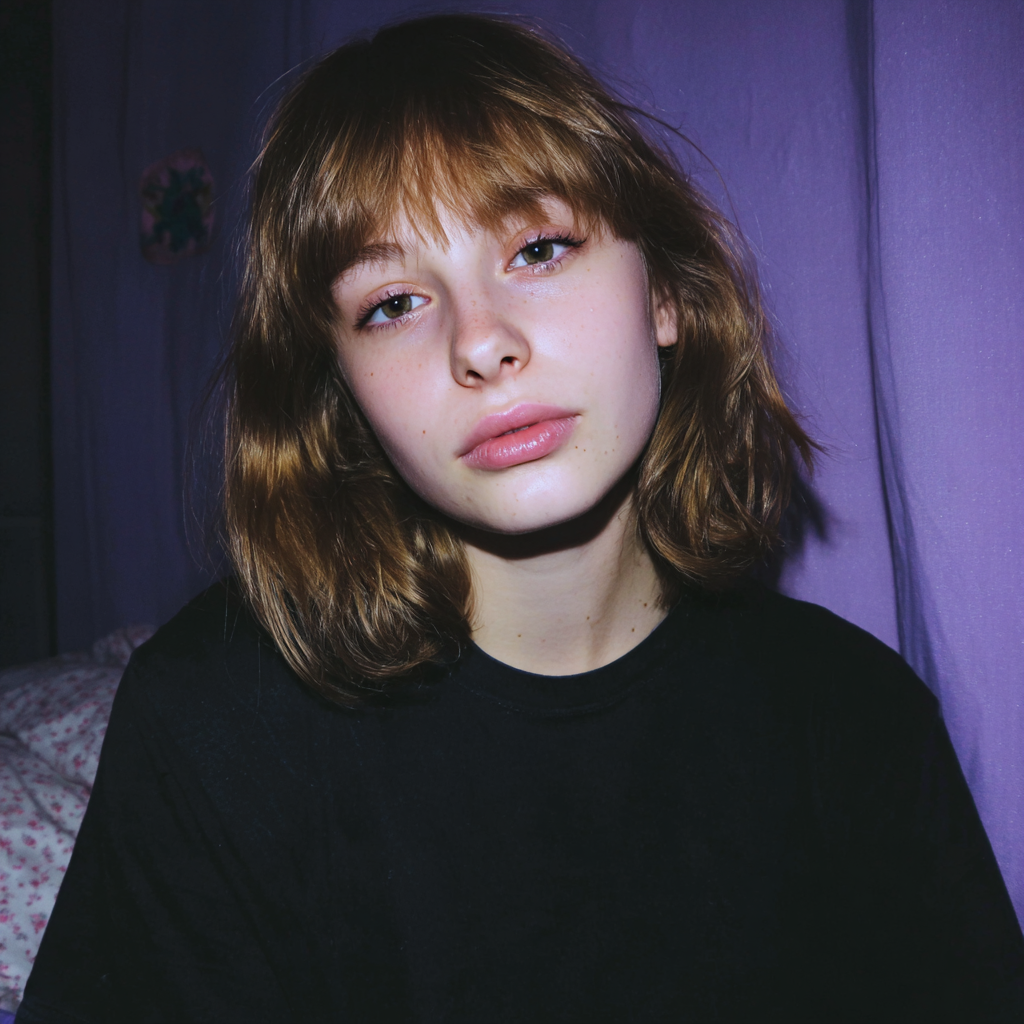 Eine Nahaufnahme eines müden Teenagers | Quelle: Midjourney