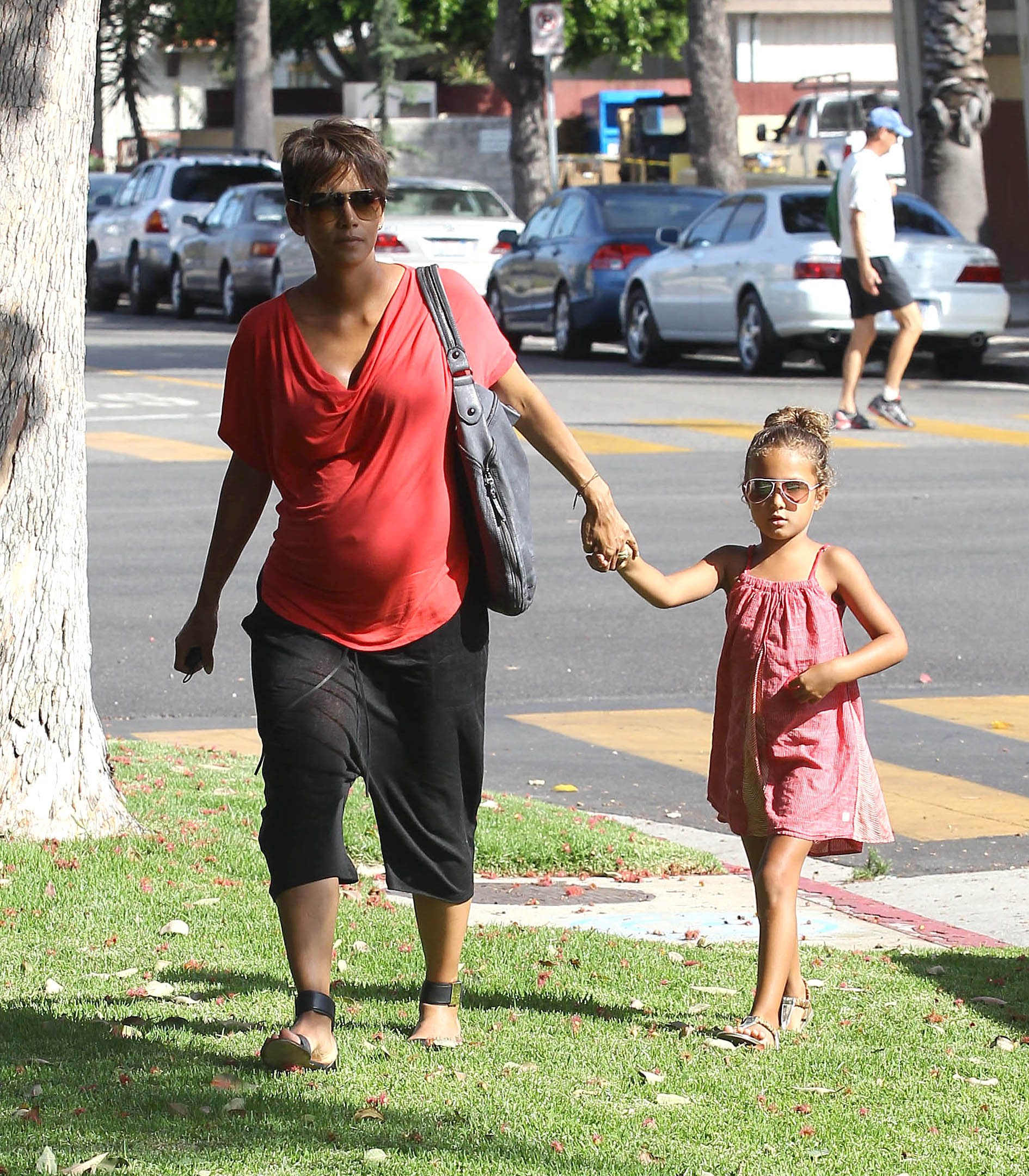 Halle Berry und ihre Tochter Nahla Ariela Aubry, gesehen am 23. Juli 2013 | Quelle: Getty Images