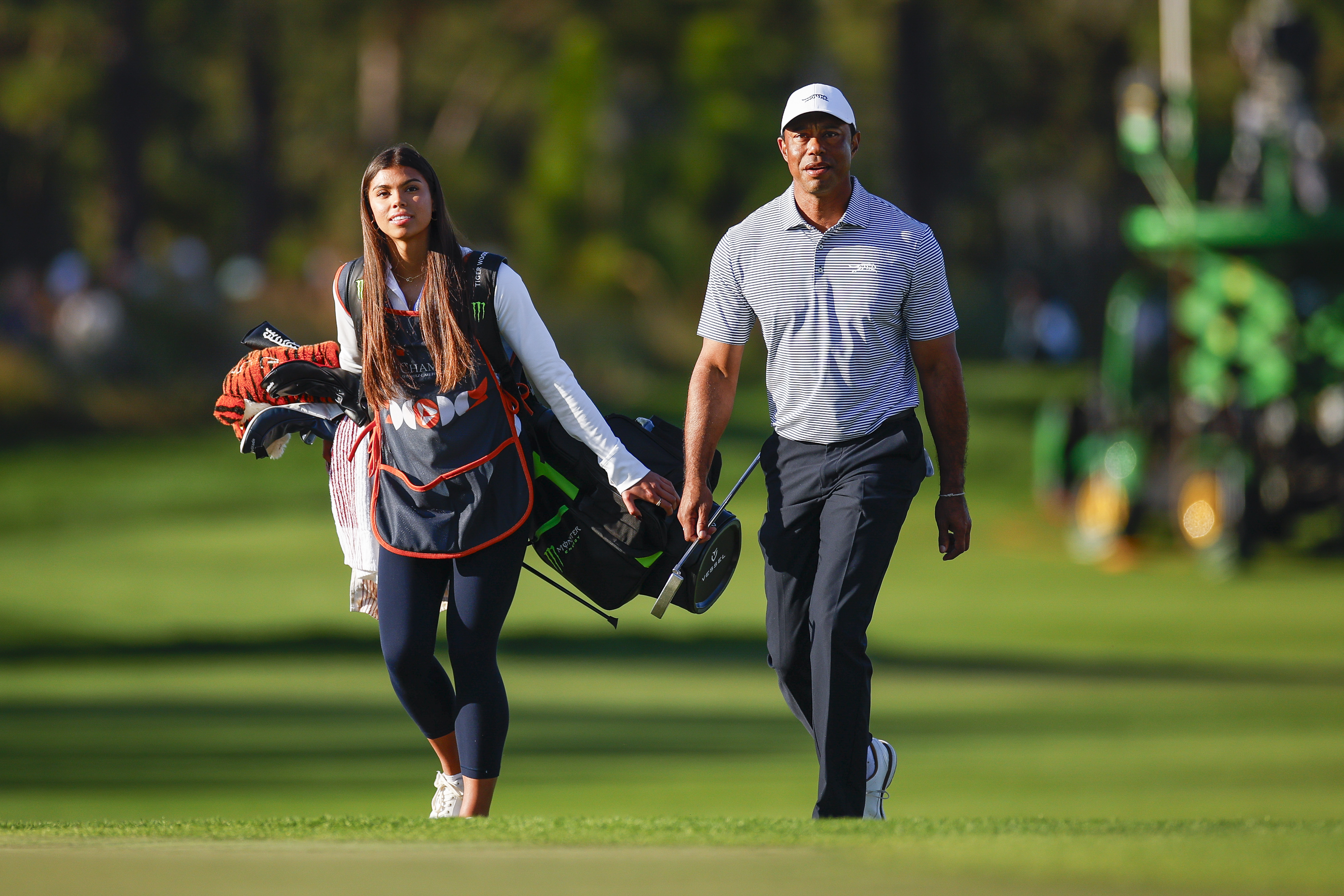 Sam und Tiger Woods am 22. Dezember 2024 | Quelle: Getty Images