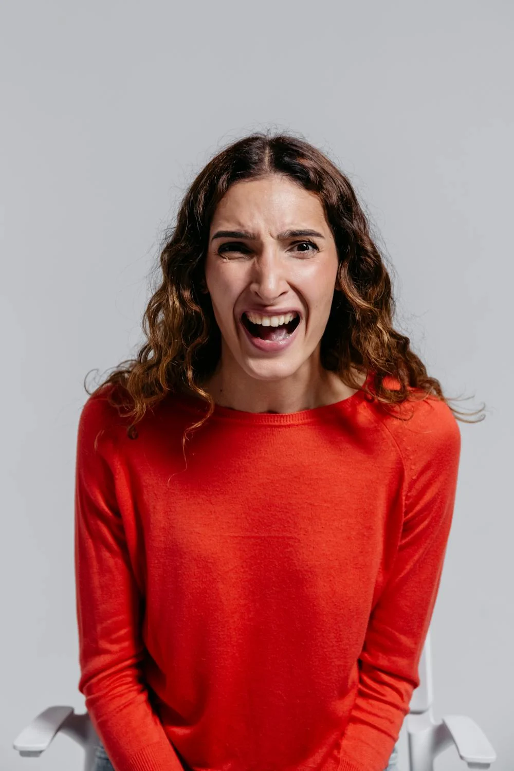 Eine schreiende Frau | Quelle: Pexels