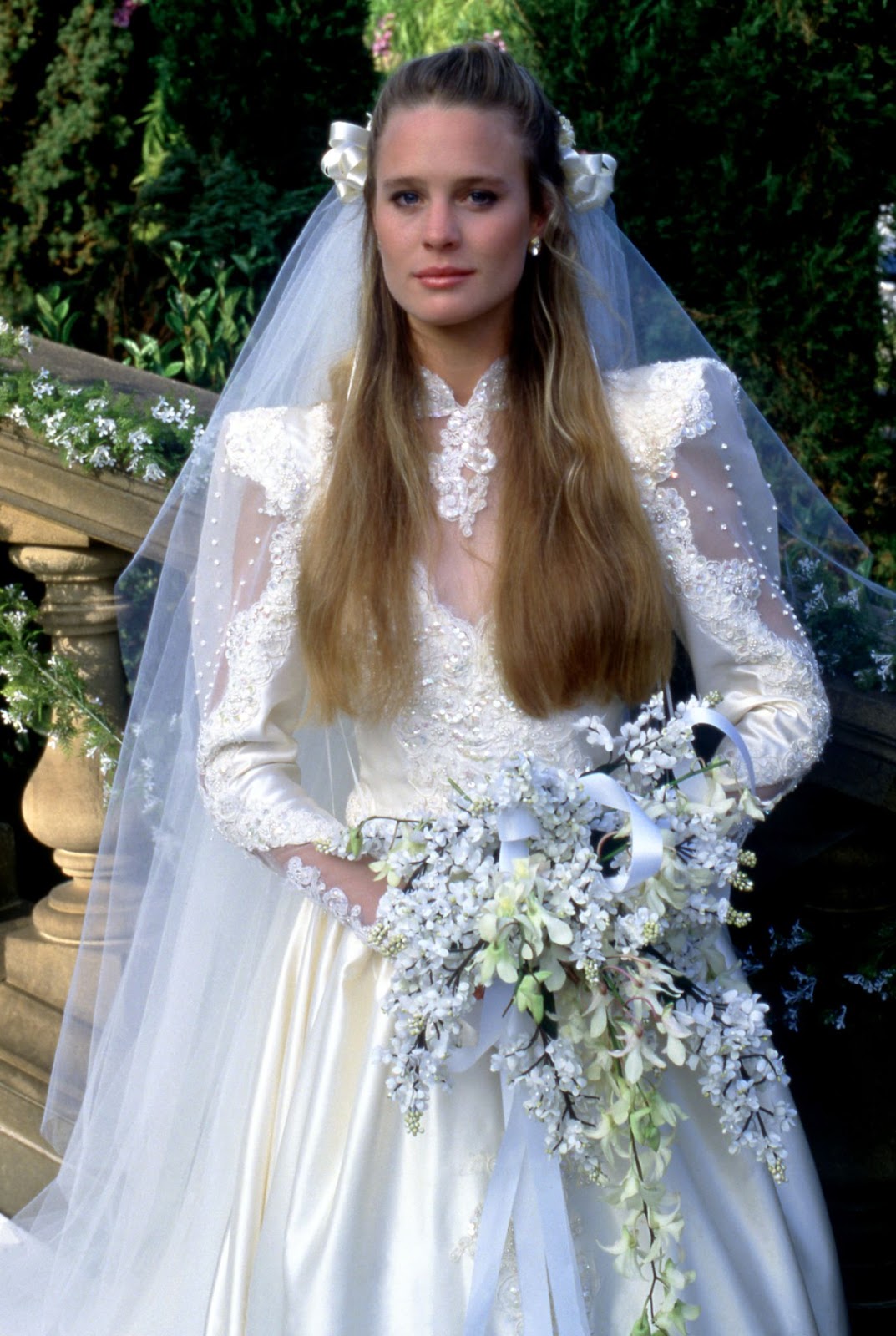 Robin Wright am Set von "Santa Barbara" in Los Angeles, Kalifornien, um 1987. | Quelle: Getty Images