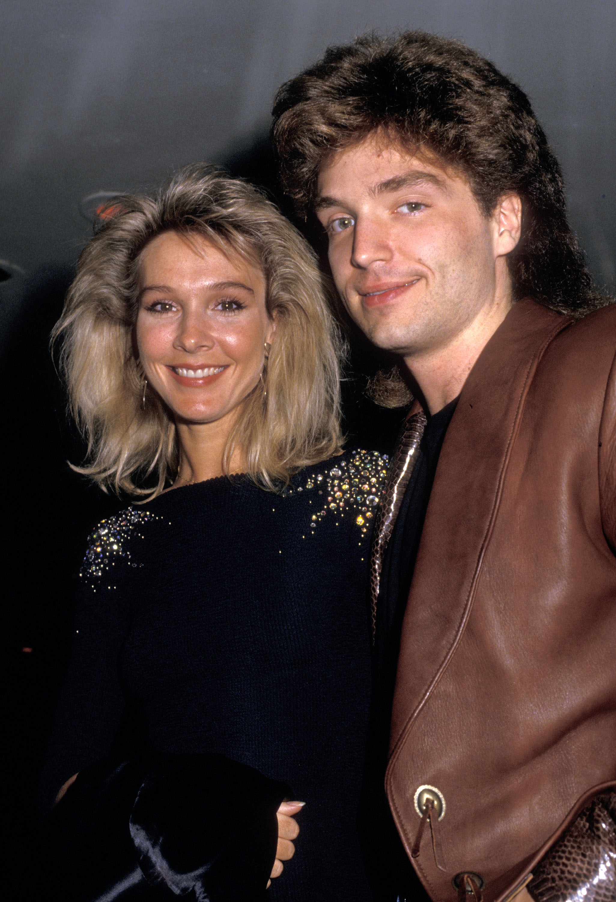 Cynthia Rhodes und Richard Marx im August 1987 in New York City. | Quelle: Getty Images