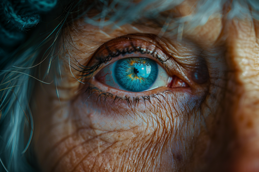 Die mitfühlenden Augen einer älteren Frau | Quelle: Midjourney