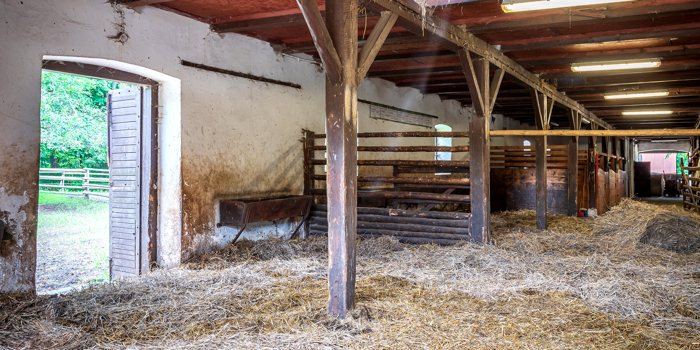 Ein alter Schuppen voll mit Stroh | Quelle: Shutterstock