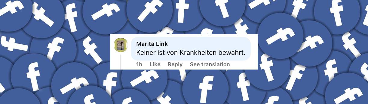 Nutzer-Kommentar | Quelle: Facebook/Promiflash