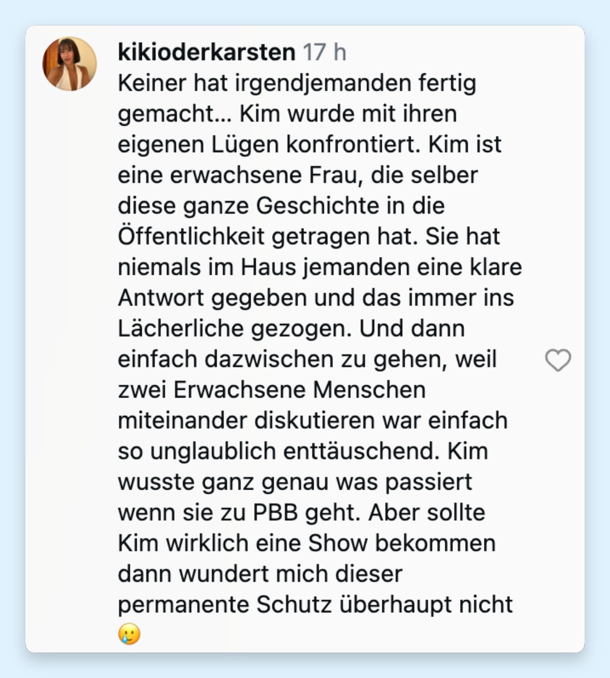 Wütende Fans kommentieren die Situation | Quelle: instagram.com/reel/DeeQv0BOL3J/