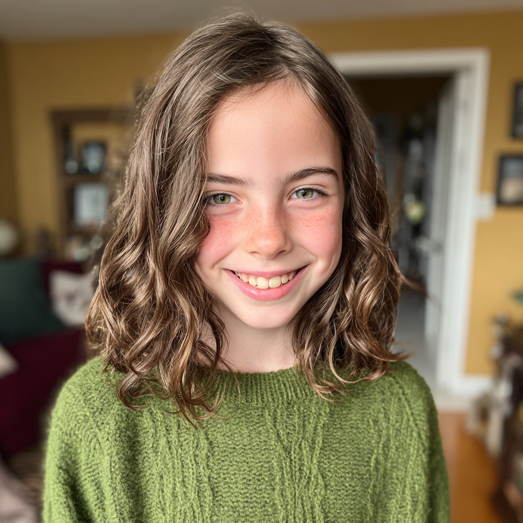 Ein lächelndes kleines Mädchen | Quelle: Midjourney