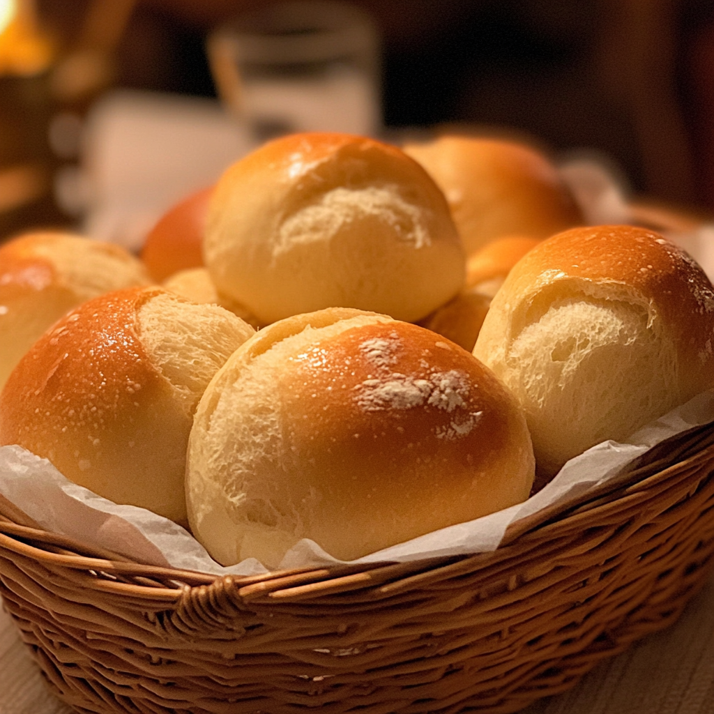 Ein Korb mit frischen Brötchen | Quelle: Midjourney
