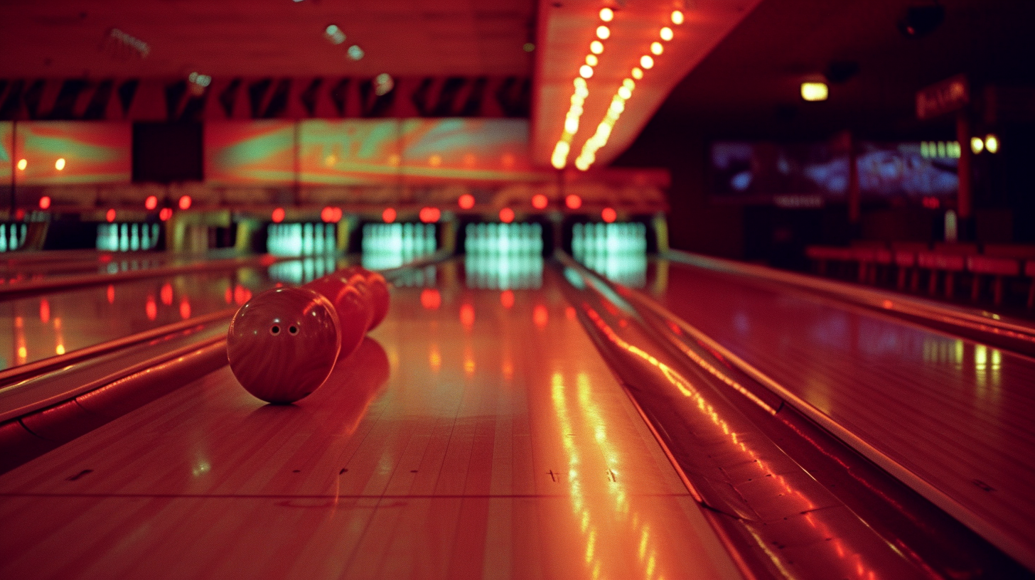 Eine Bowlingbahn | Quelle: Midjourney