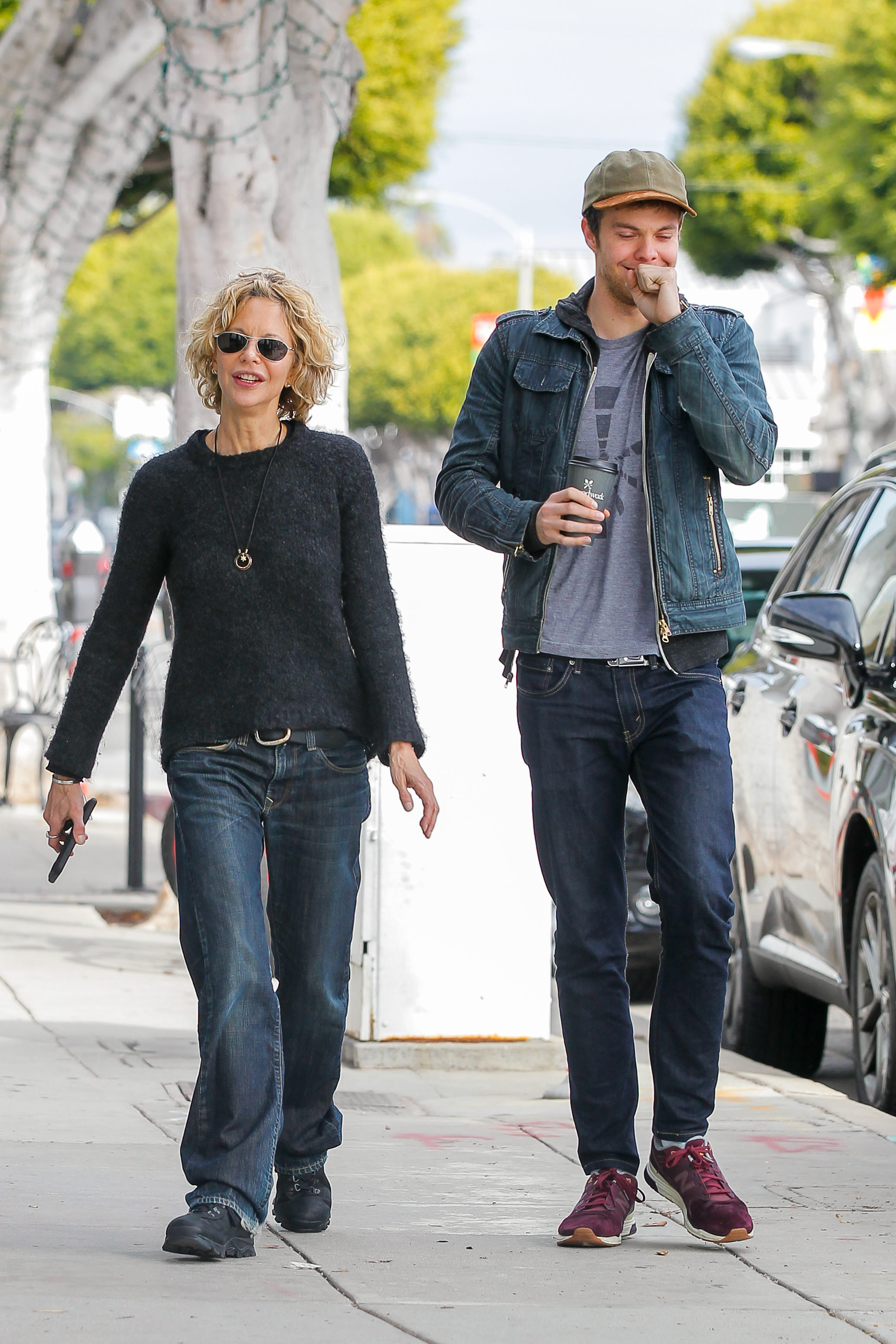 Meg Ryan und Jack Quaid wurden am 19. Januar 2016 in Los Angeles, Kalifornien, gesichtet | Quelle: Getty Images